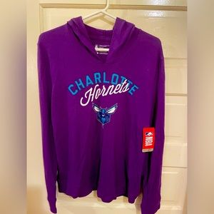 Charlotte Hornets NBA brand, hooded long sleeve shirt